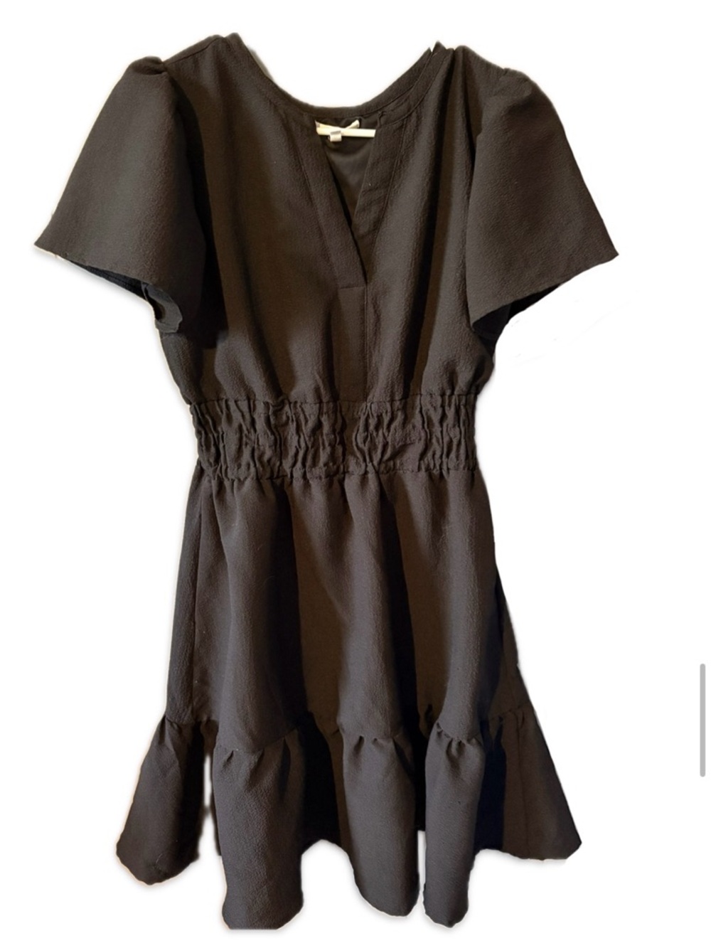 Maurices Black Textured V-Neck Dress